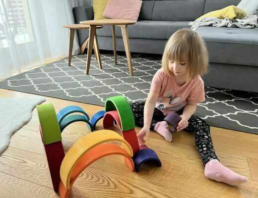 klocki tęcza grimms